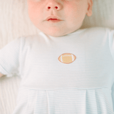 Touchdown Cutie Embroidered Bubble- Light Blue