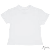 White Boxy Tee
